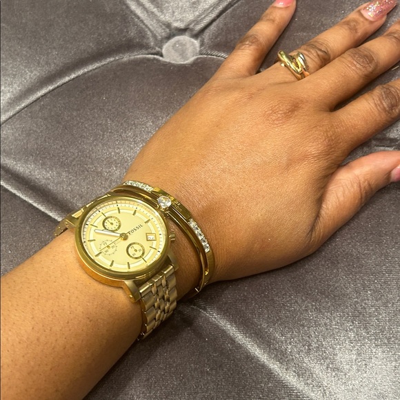 Fossil Gold-Tone Chronograph Watch - Picture 15 of 16